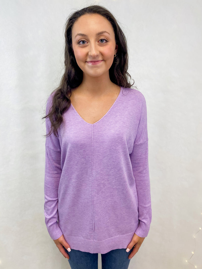 Best Selling Dreamers Sweater in Lilac