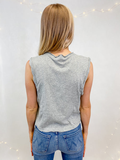 We The Free Dreamy Muscle Tank in Heather Grey